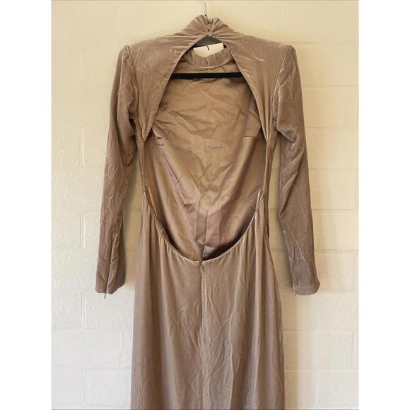 THE NEW ARRIVALS Donyale Gown Nude Fusion Open back Sequin  velvet $3400msrp NWT - Picture 14 of 15